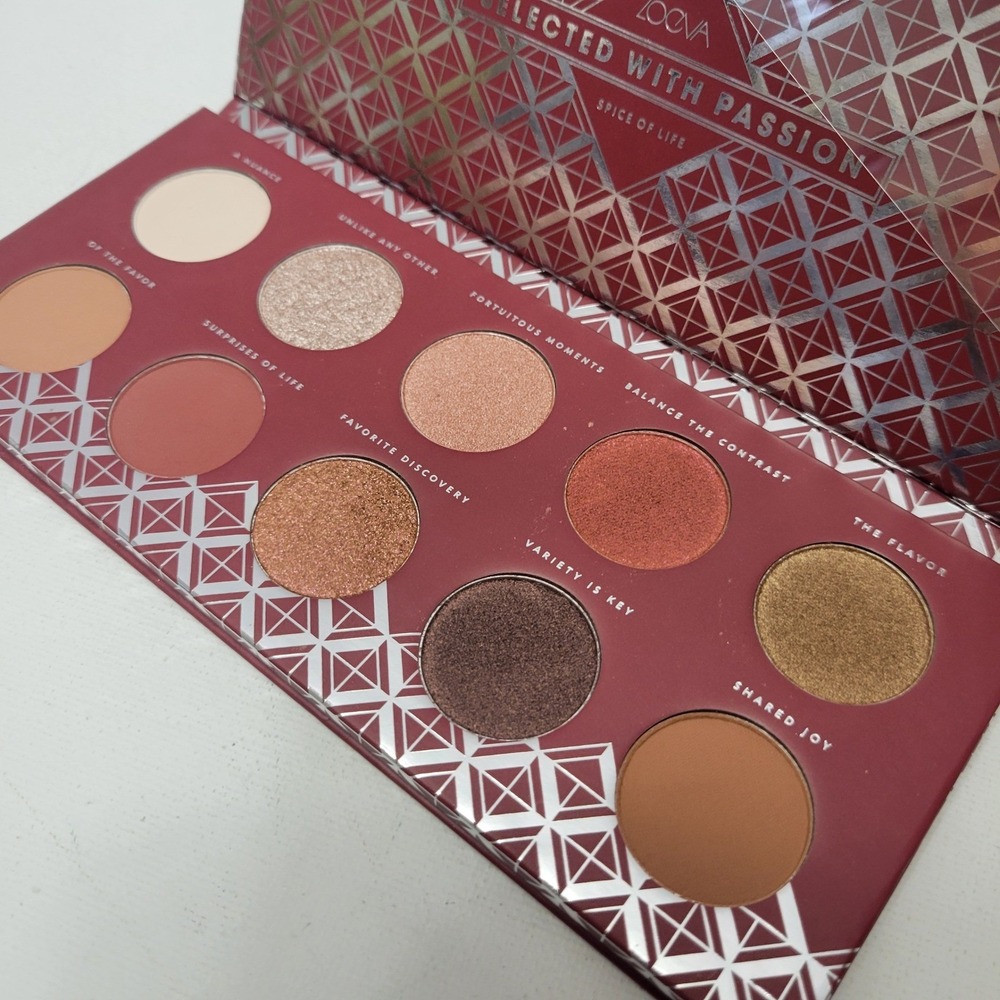 NEW‎ Zoeva Cosmetics Spice of Life Eyeshadow Palette Full Size 10 Color Shades